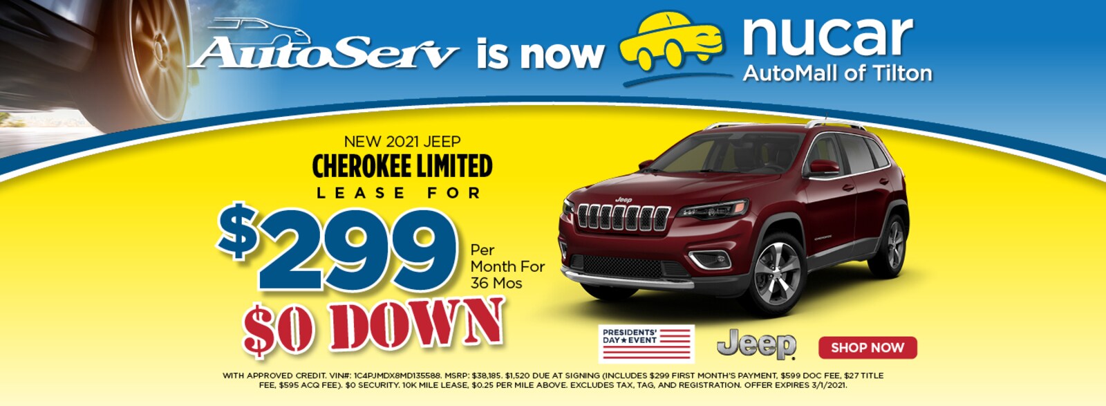 Nucar CDJR of Tilton New Dodge, Jeep, Chrysler, Ram Dealership in