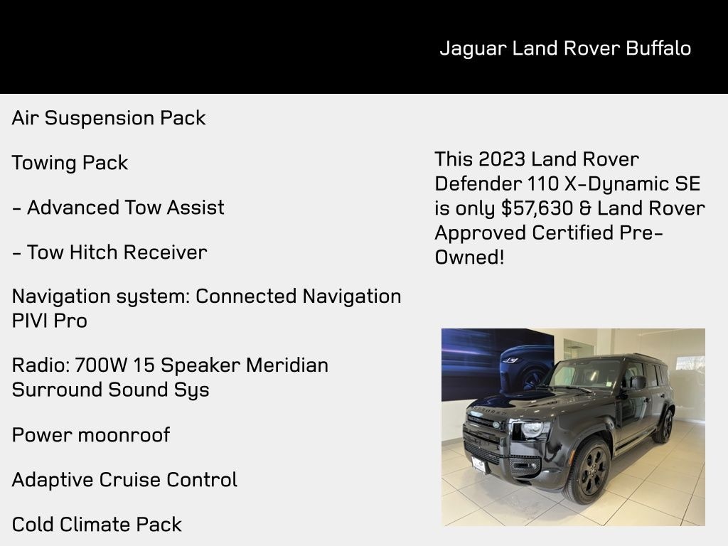 Certified 2023 Land Rover Defender 110 X-Dynamic SE SUV