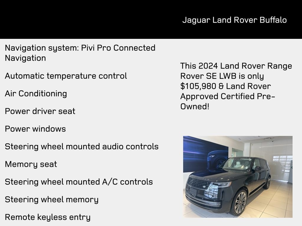 Used 2024 Land Rover Range Rover SE SUV
