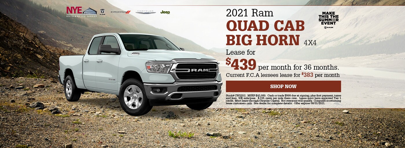 NYE Chrysler Dodge Jeep Ram Dealership in Oneida NY