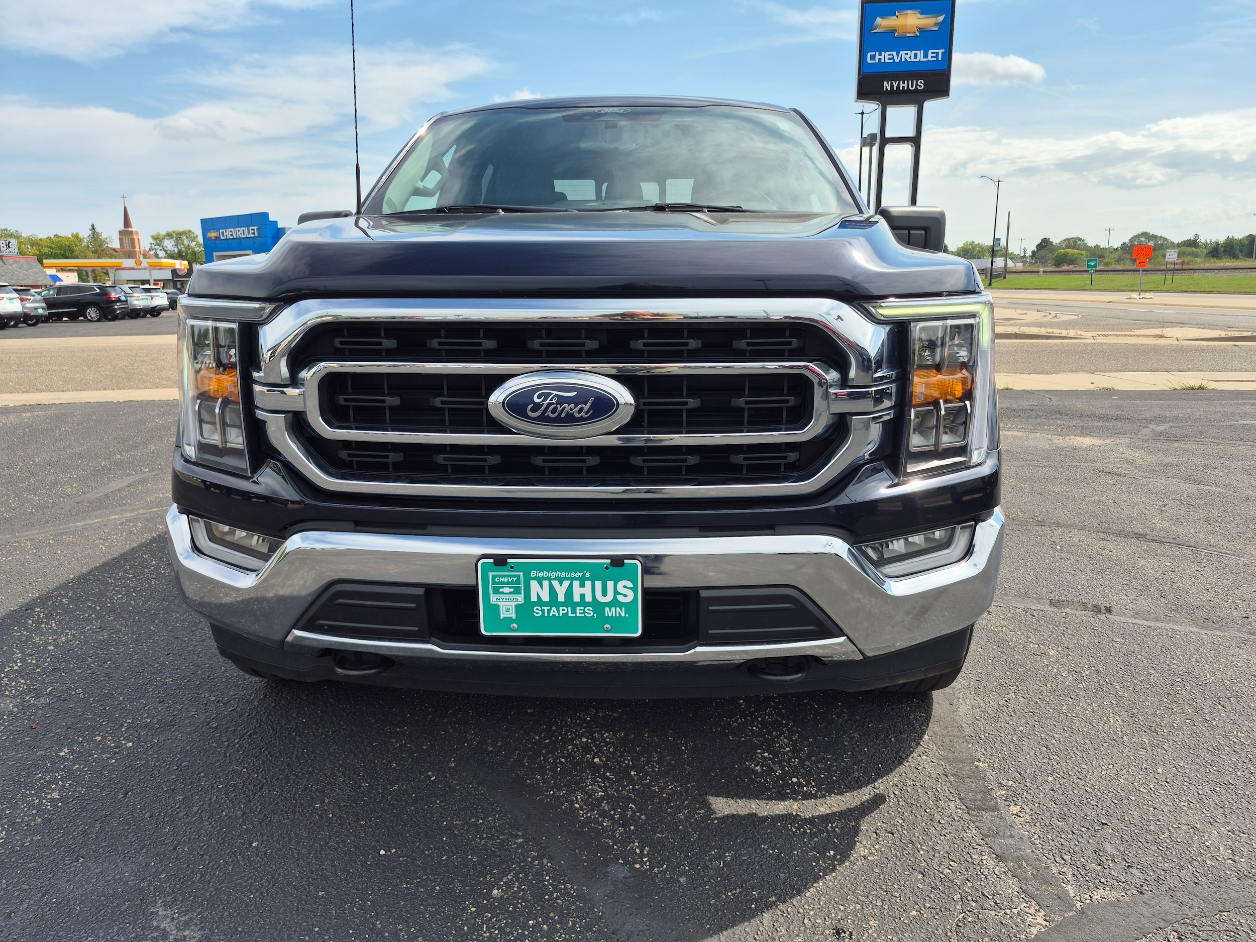 Used 2022 Ford F-150 XLT with VIN 1FTEW1EP7NFC22474 for sale in Staples, Minnesota