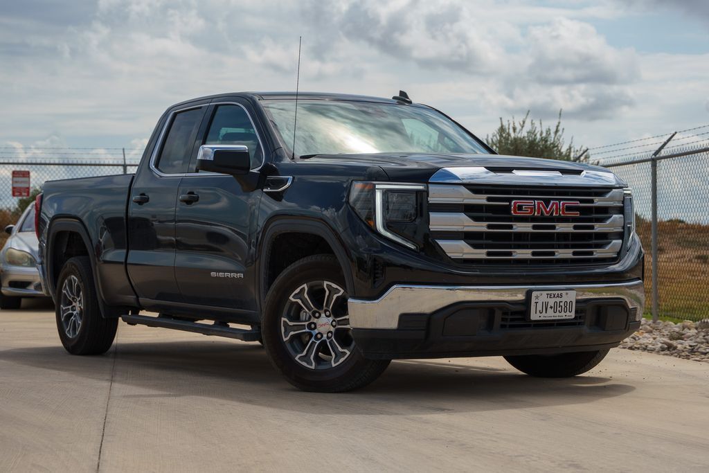 Used 2023 GMC Sierra 1500 SLE with VIN 1GTRHBEK2PZ294495 for sale in Castroville, TX