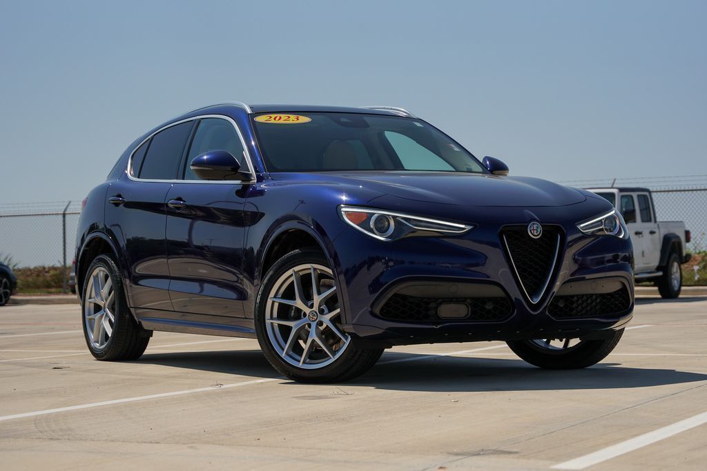 Used 2021 Alfa Romeo Stelvio Ti with VIN ZASPAKBN2M7D10607 for sale in Castroville, TX