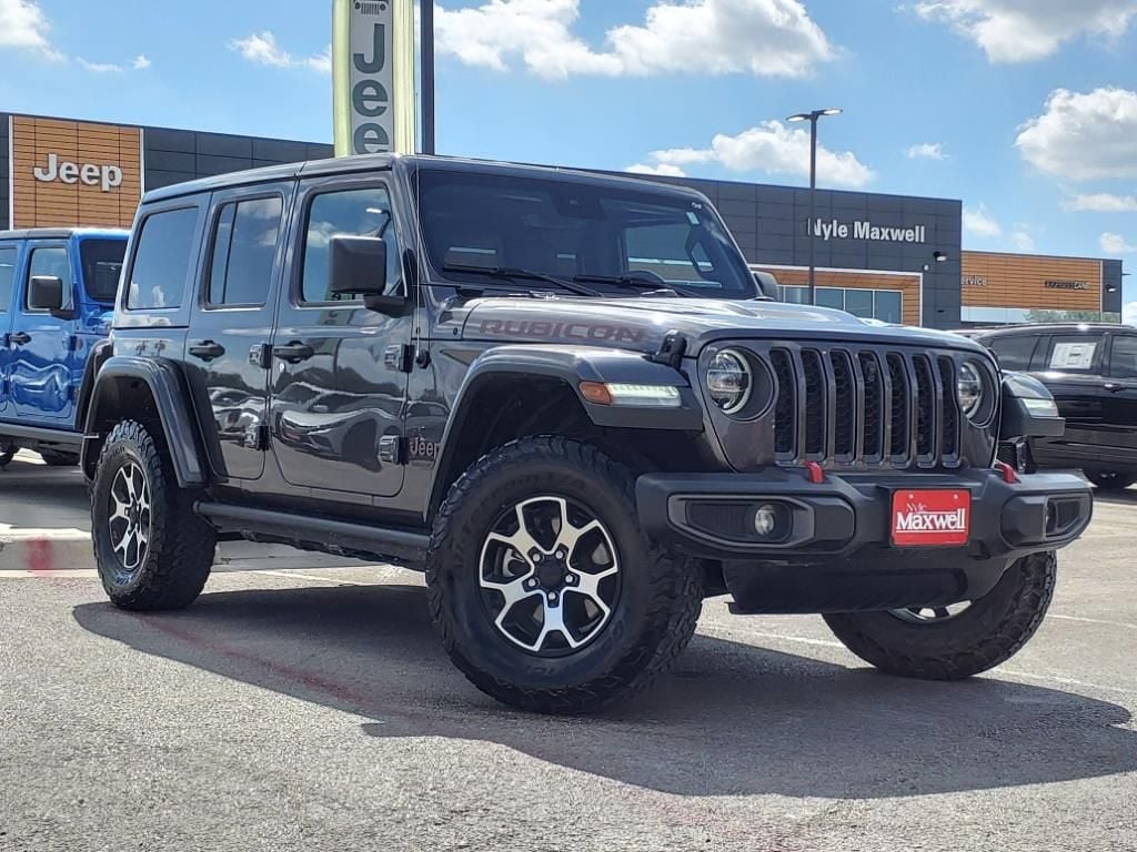 Used 2021 Jeep Wrangler Unlimited Rubicon with VIN 1C4HJXFG0MW599255 for sale in Killeen, TX