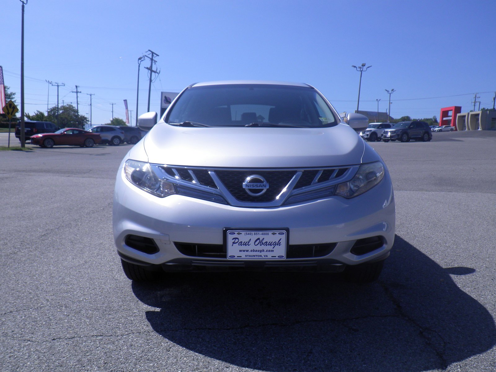 Used 2012 Nissan Murano S with VIN JN8AZ1MW8CW225349 for sale in Staunton, VA