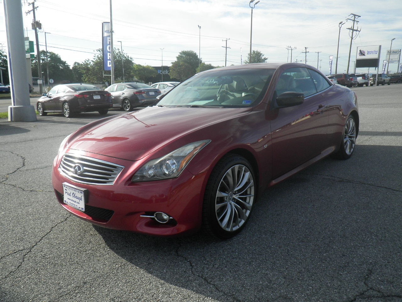 Used 2014 INFINITI Q60 Convertible Base with VIN JN1CV6FE0EM902168 for sale in Staunton, VA