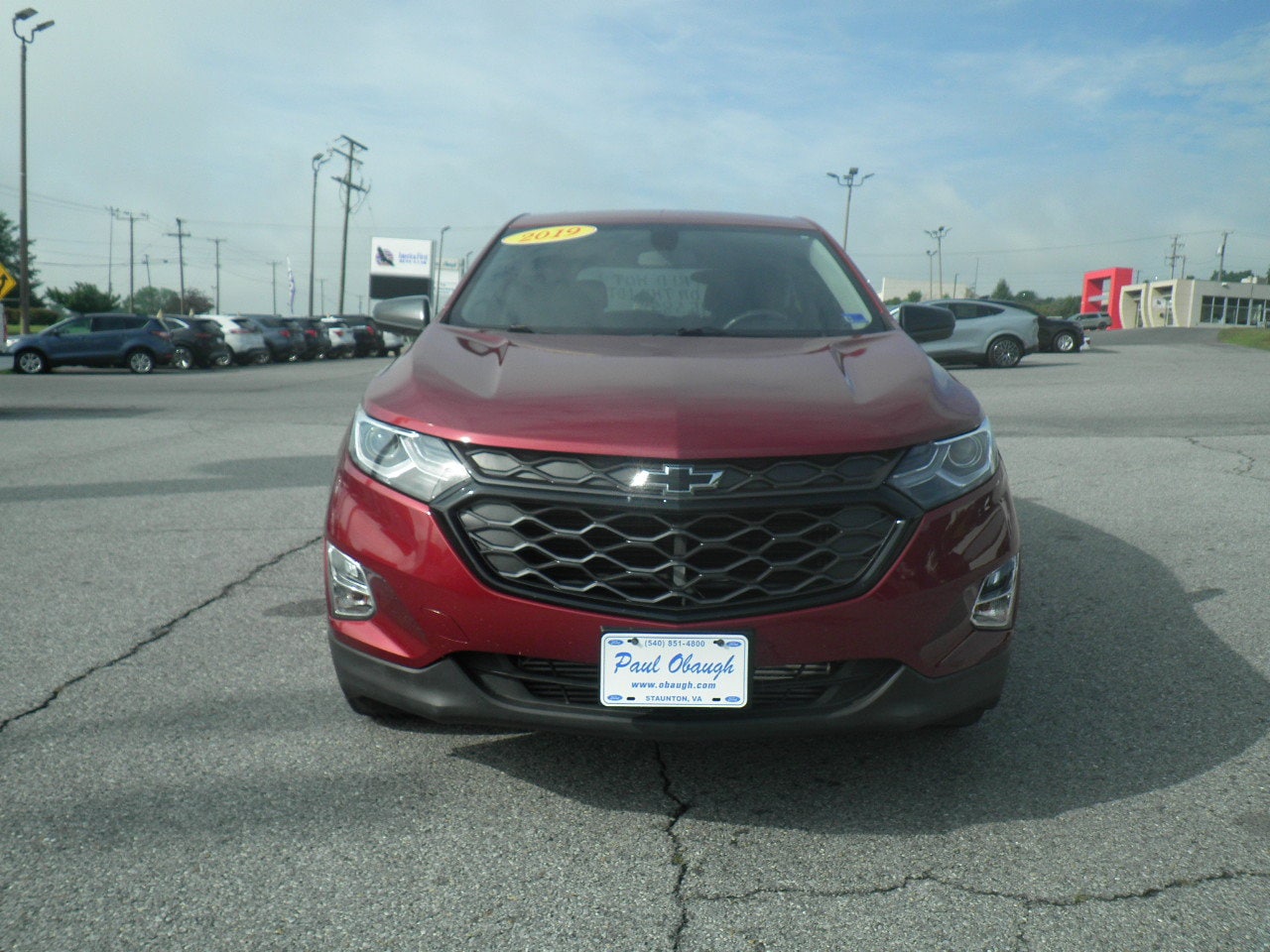 Used 2019 Chevrolet Equinox LT with VIN 2GNAXUEV6K6101055 for sale in Staunton, VA