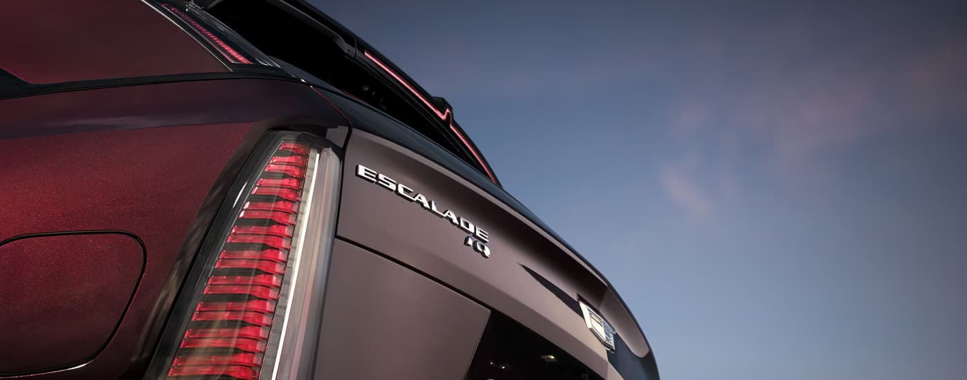 Brakelight on a brown 2026 Cadillac Escalade IQ