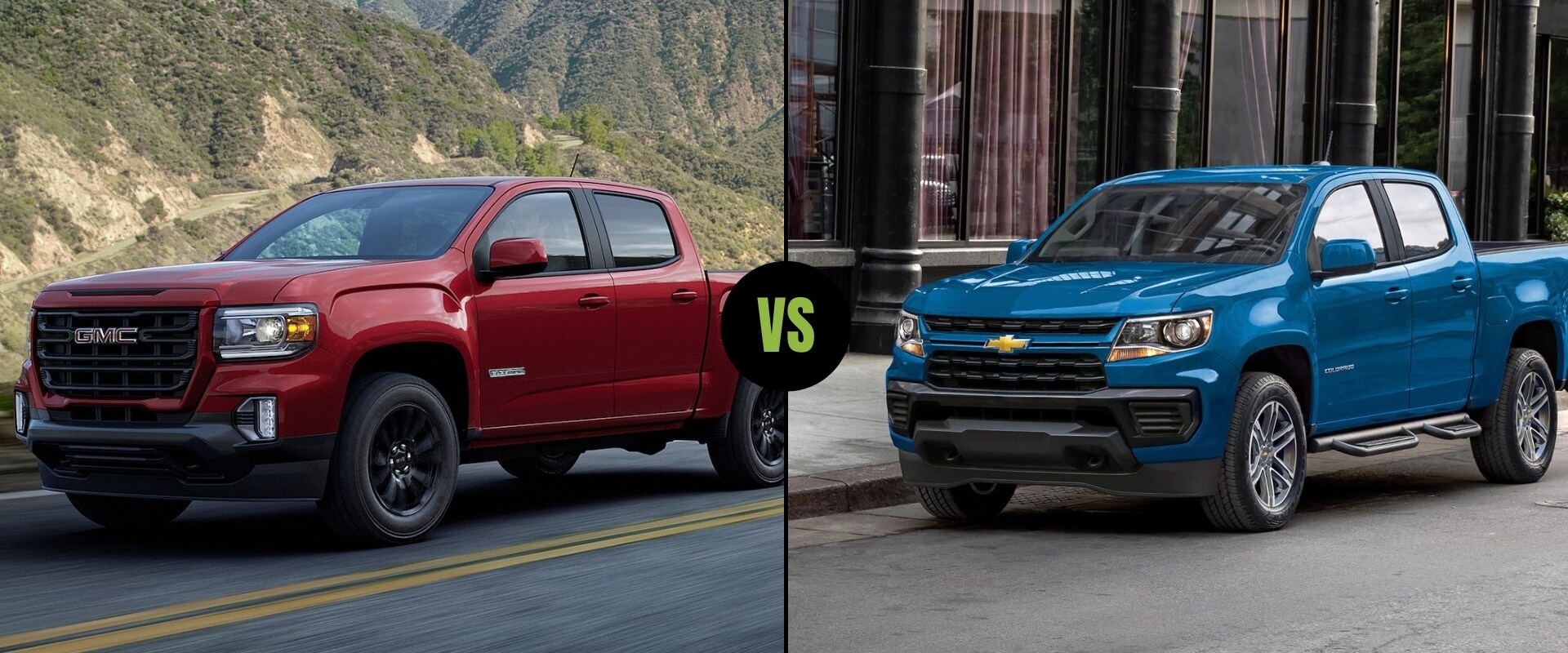 2022 GMC Canyon vs. 2022 Chevy Colorado Brotherly Truck Comparison with Big Differences