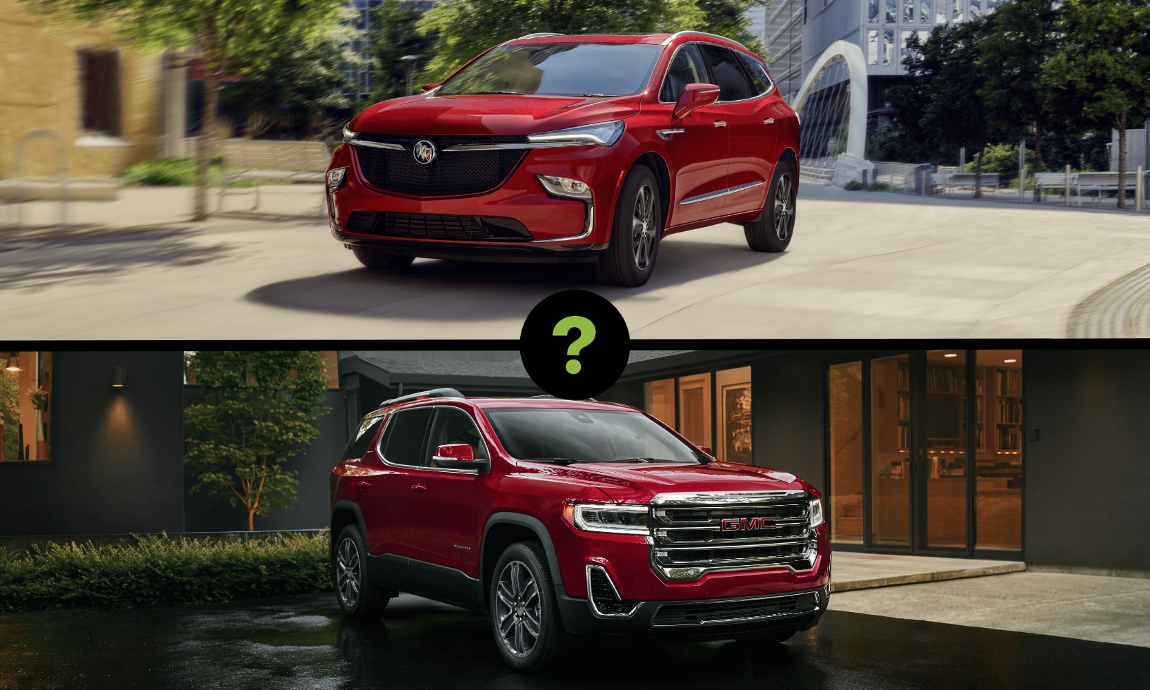 Should i buy a hotsell buick enclave or gmc acadia