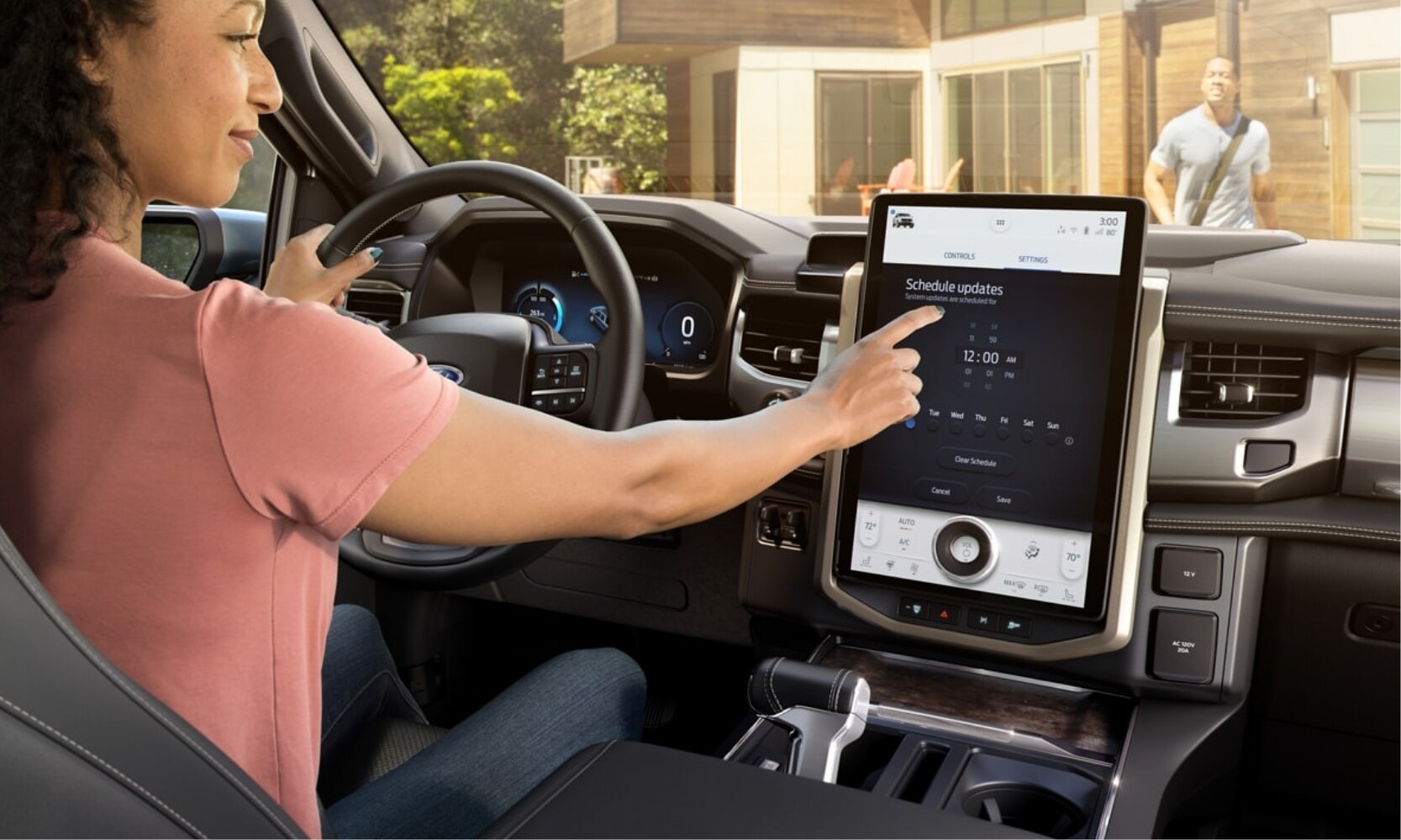 New 2022 Ford F-150 Lightning Pickup Truck Interior