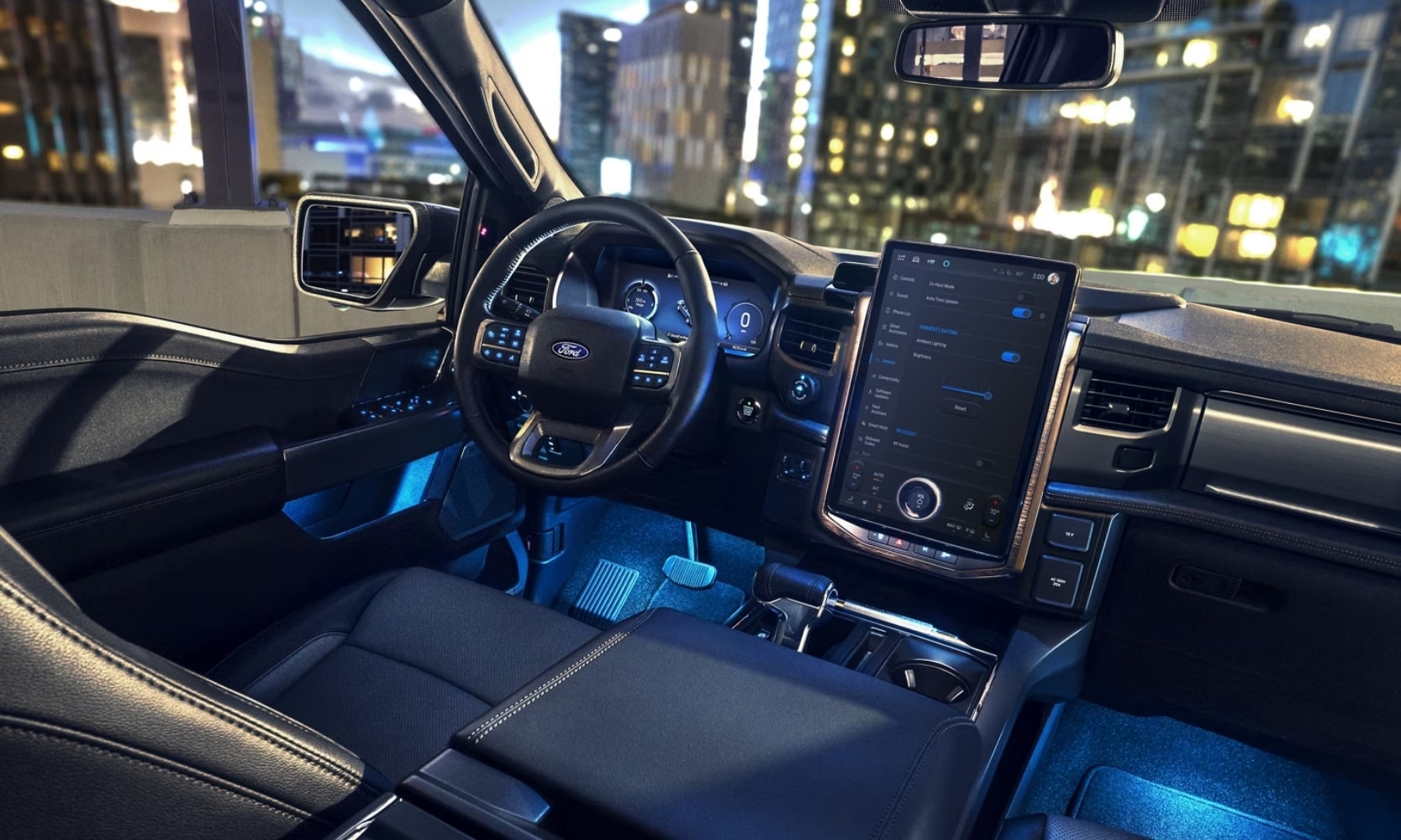 2025 Ford F-150 Lightning interior comparison