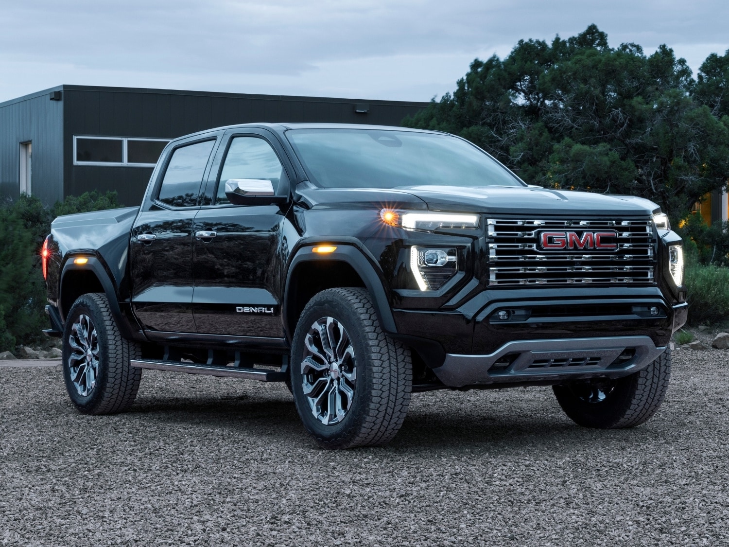 black 2025 GMC Canyon Denali truck