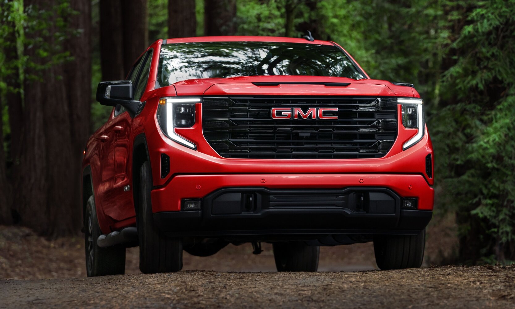 New 2025 GMC Sierra 1500 Elevation in red exterior color