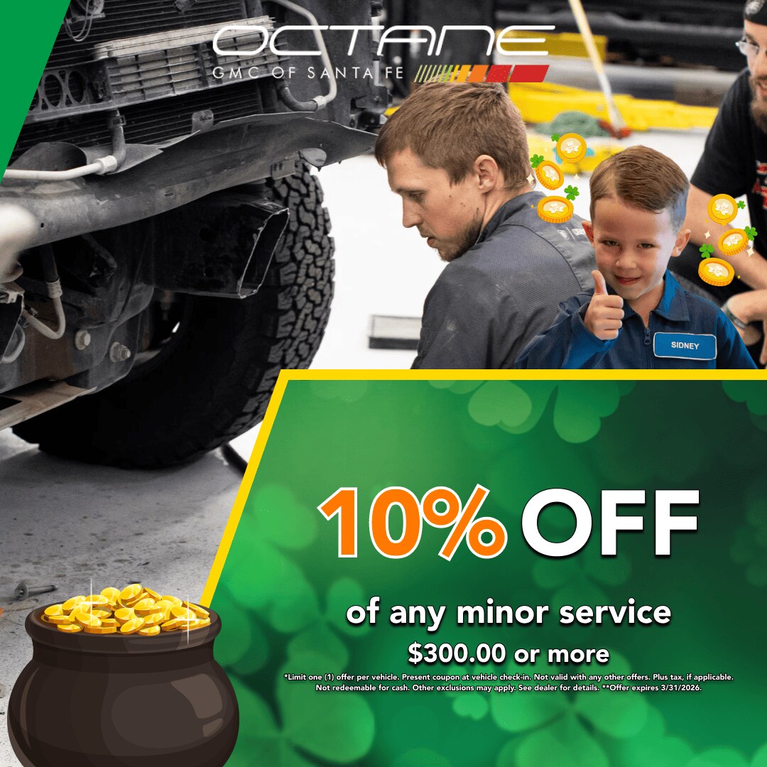 10% off of any minor servie, $300 or more