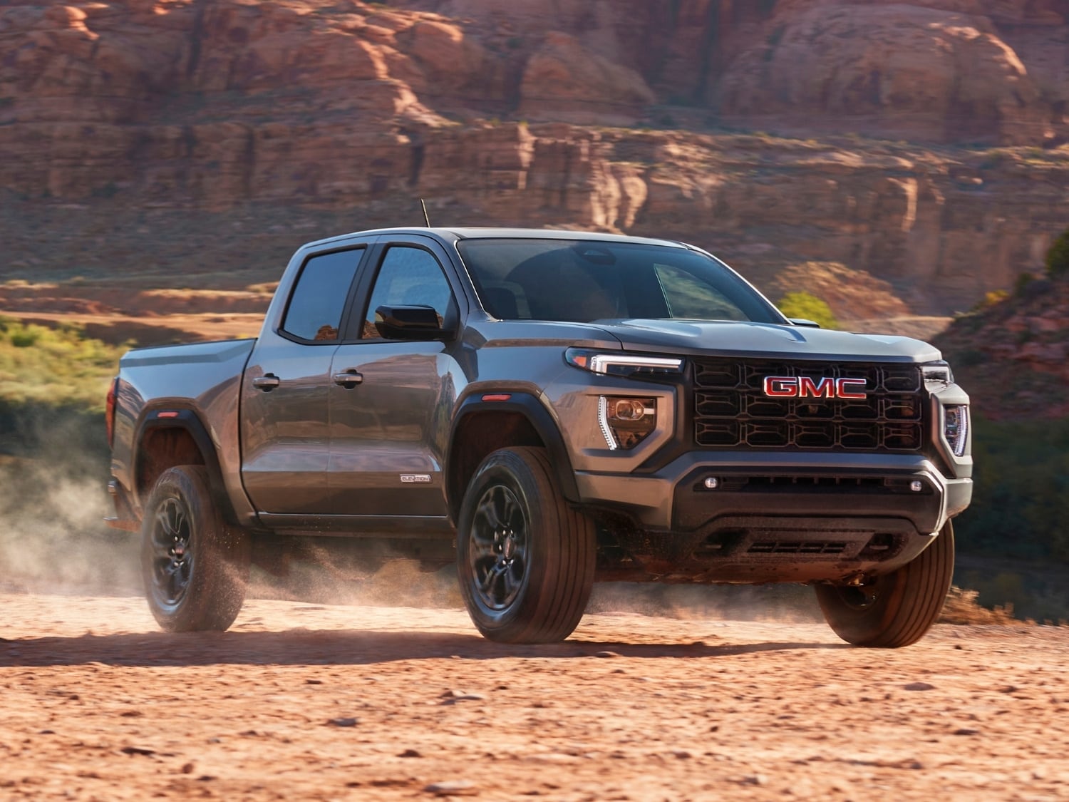 gray 2025 GMC Canyon Elevation truck