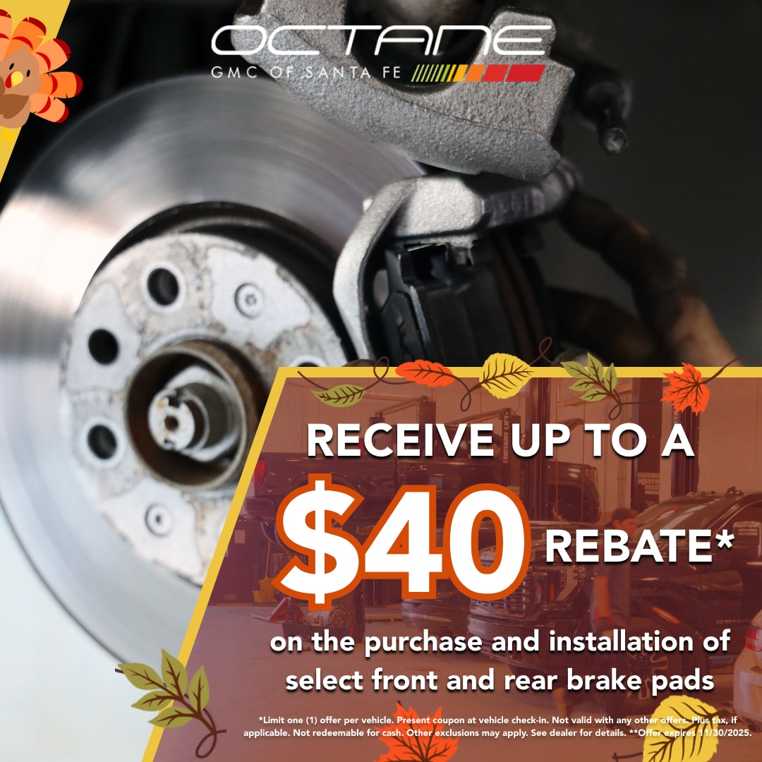 Receive upto $40 rebate on brake pads