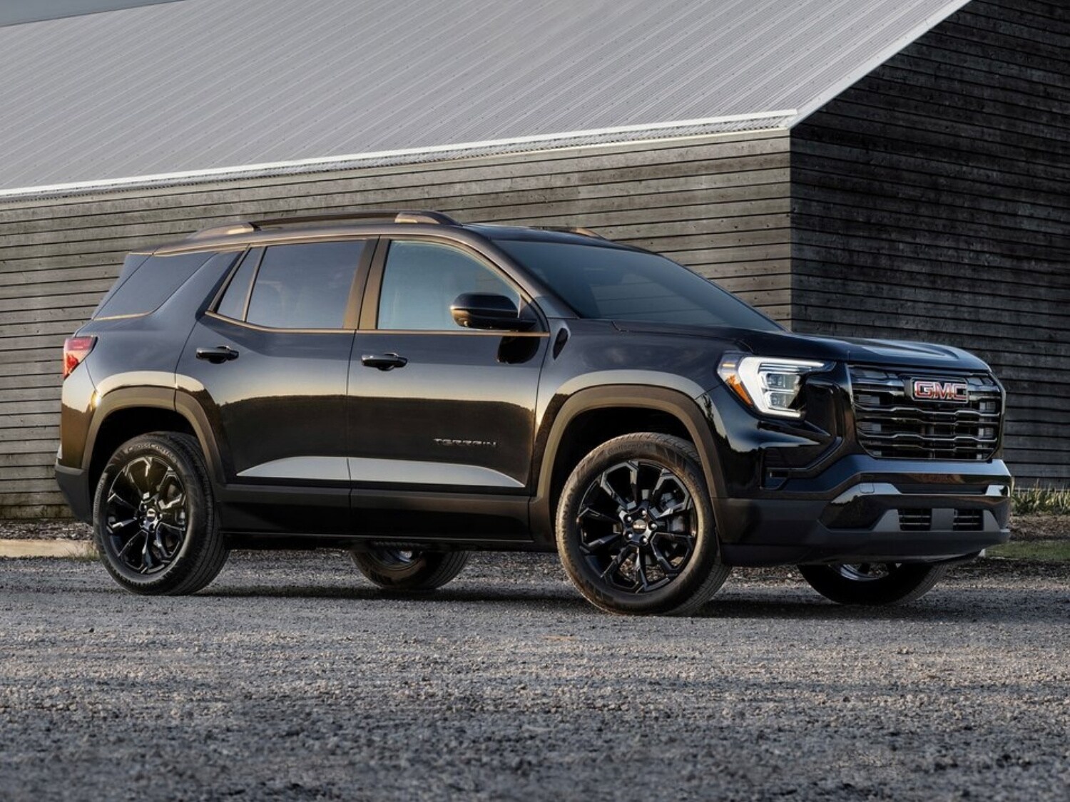 a black 2025 GMC Terrain SUV