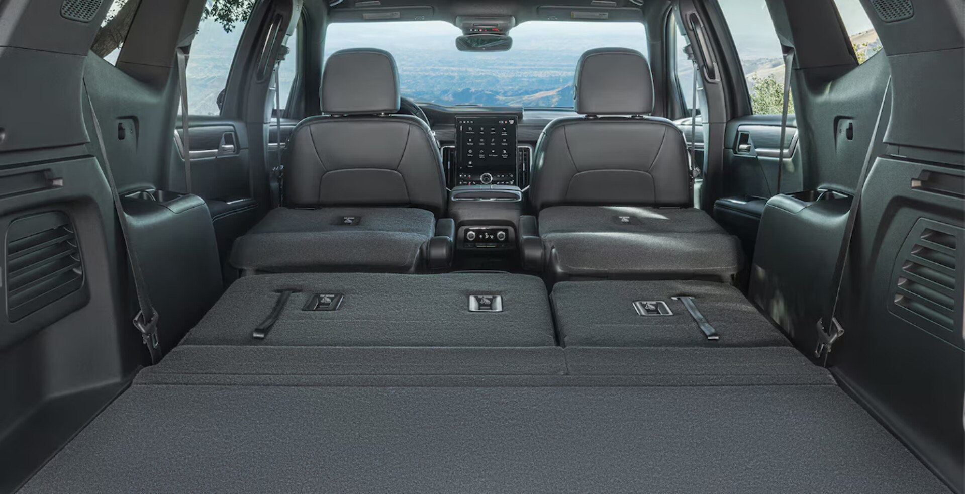 2026 GMC Acadia cargo space with seats folded flat
