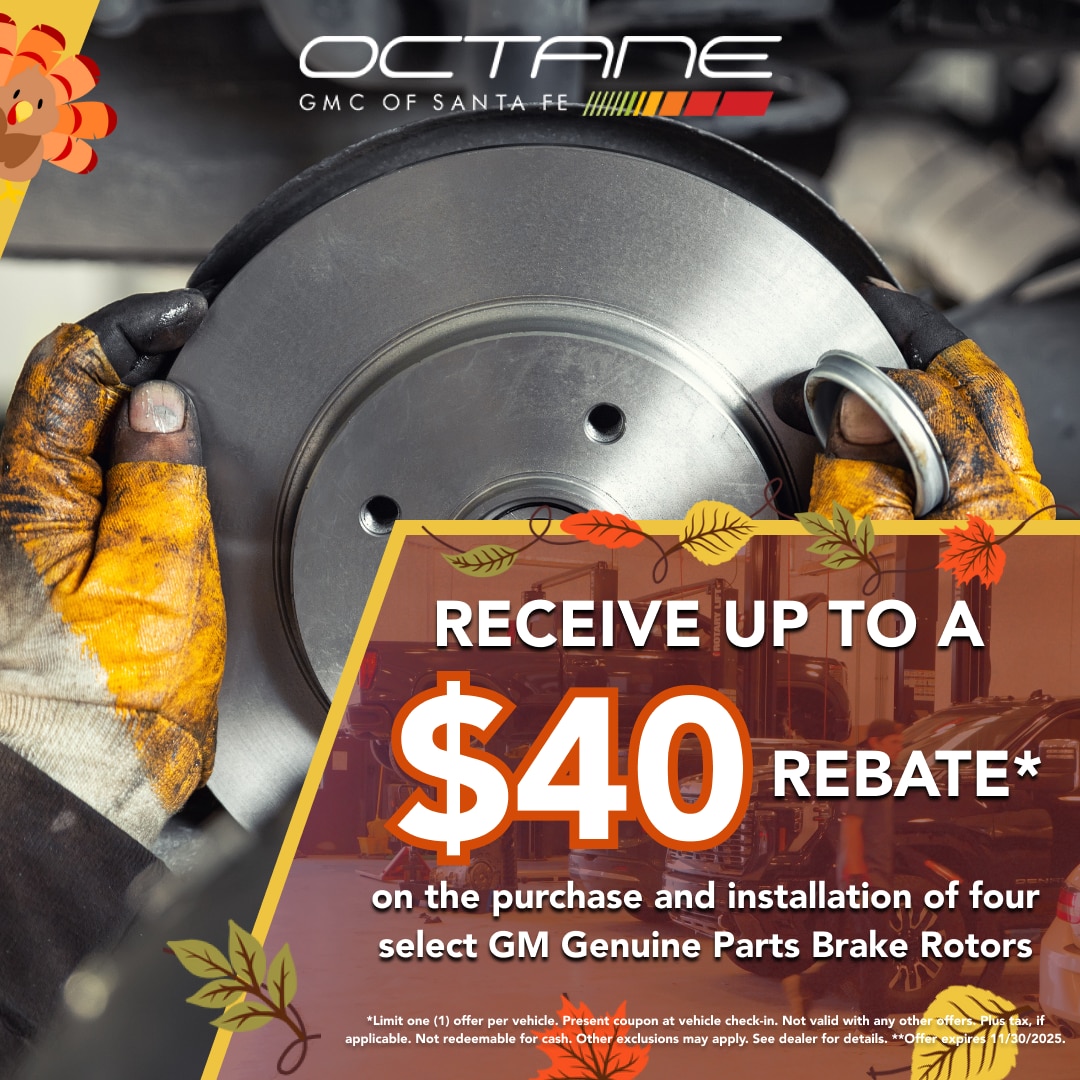 Receive upto $40 rebate on brake rotors