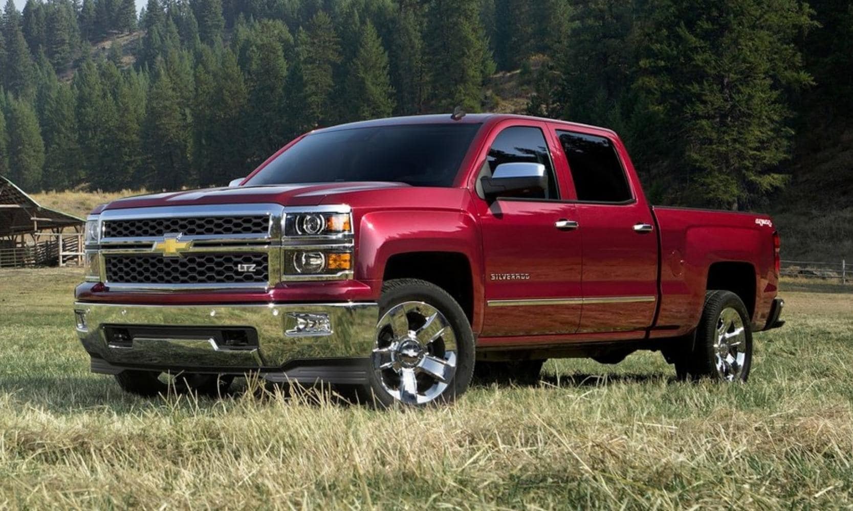 Used 2014 Chevy Silverado 1500 LTZ in red exterior color