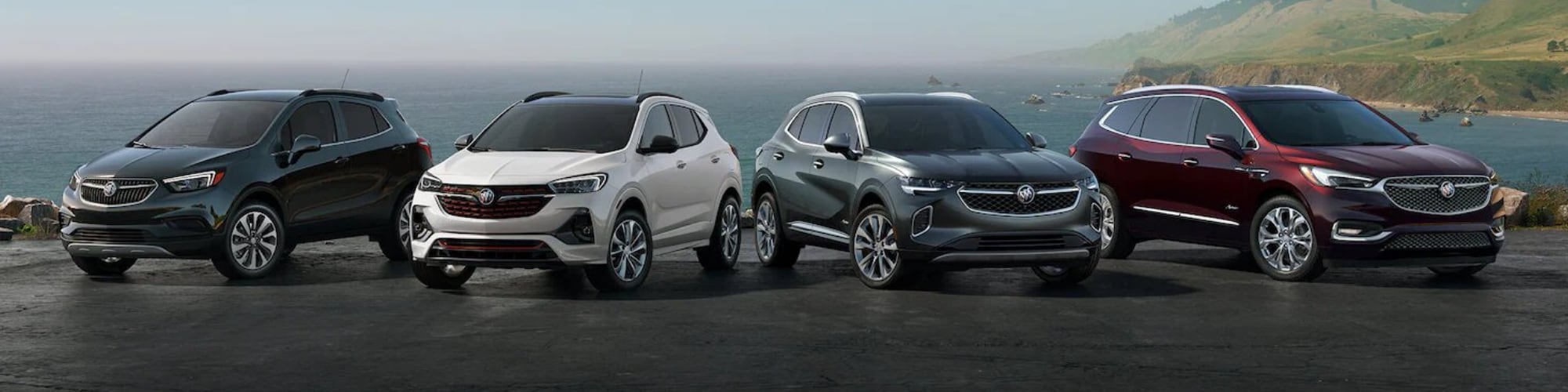 New 2022 Buick model lineup hero image background