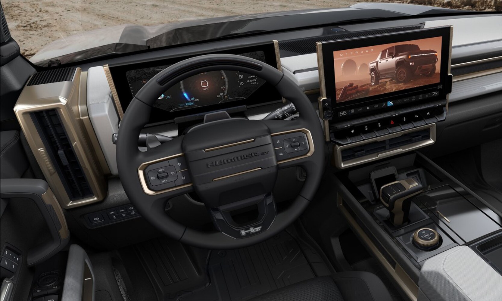 New 2022 GMC HUMMER EV Pickup Truck Interior