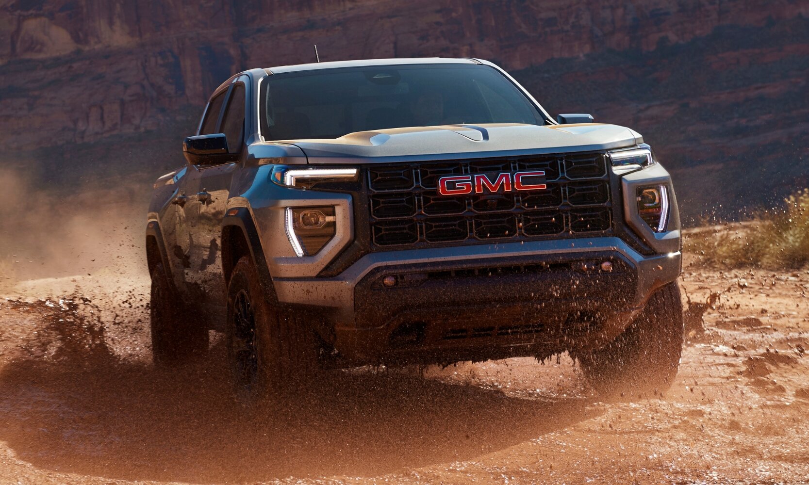 2024 GMC Canyon Elevation in Sterling Metallic color