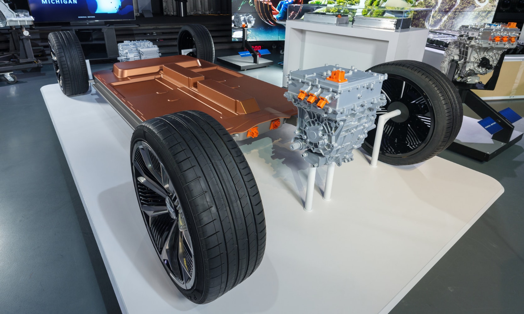 the electric Ultium battery that the new GMC Sierra EV truck is powered by