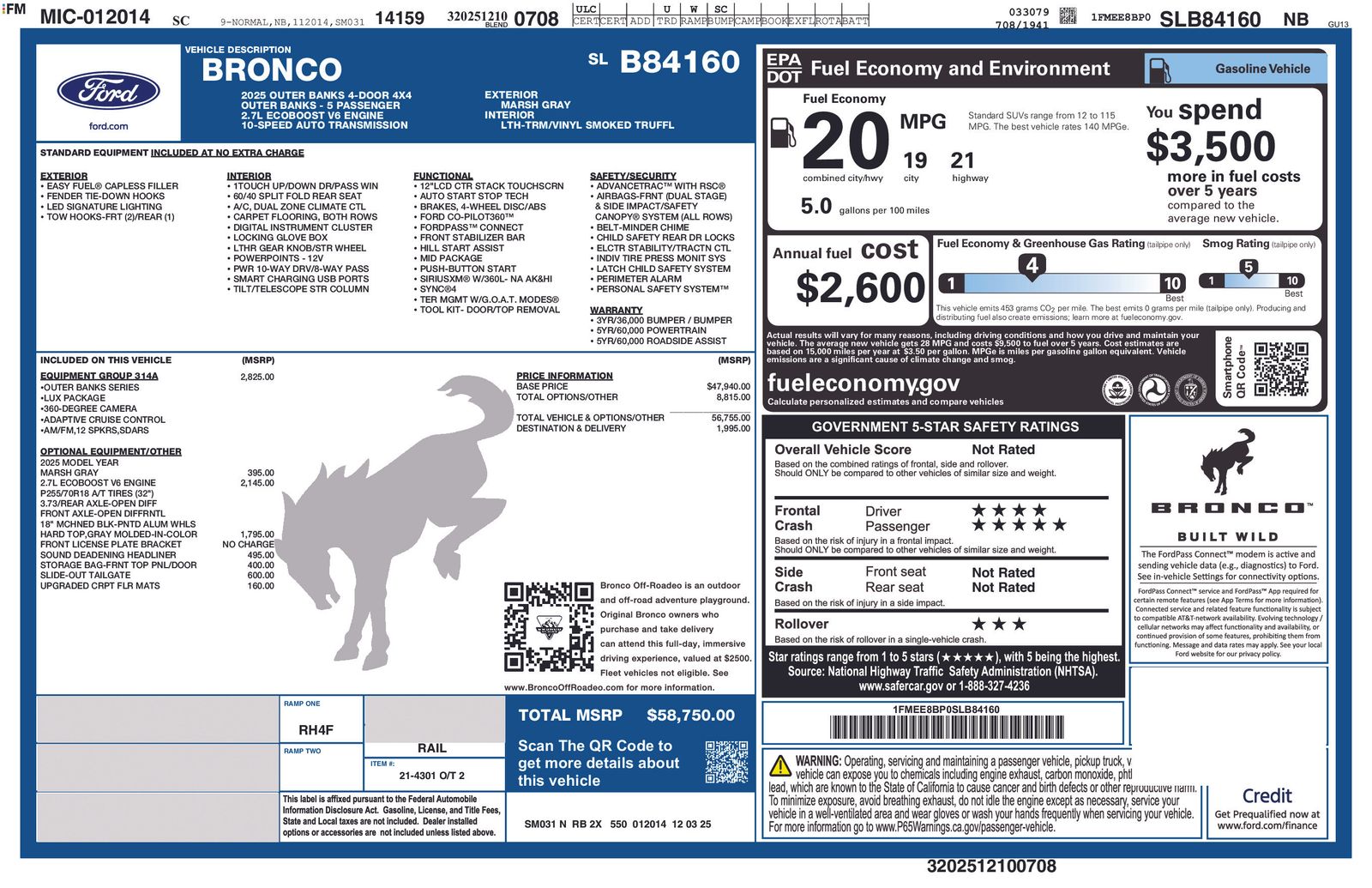 2025 Ford Bronco 4-Door Outer Banks's photo