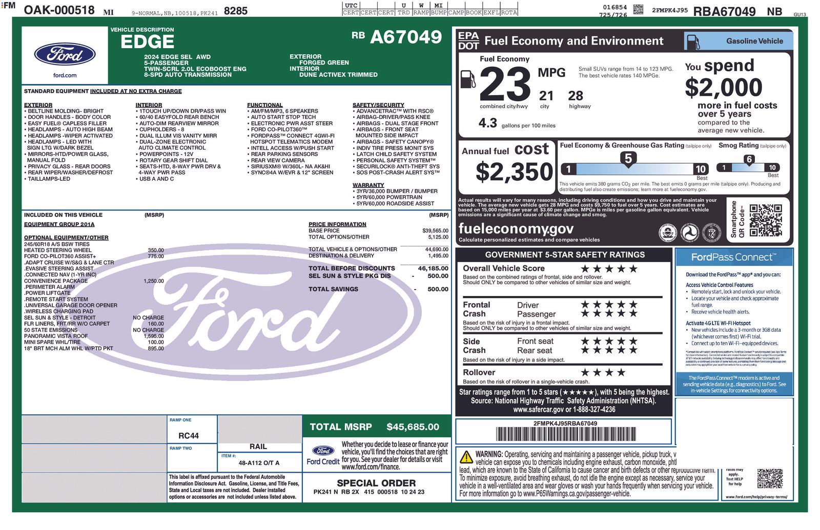 2024 Ford Edge SEL