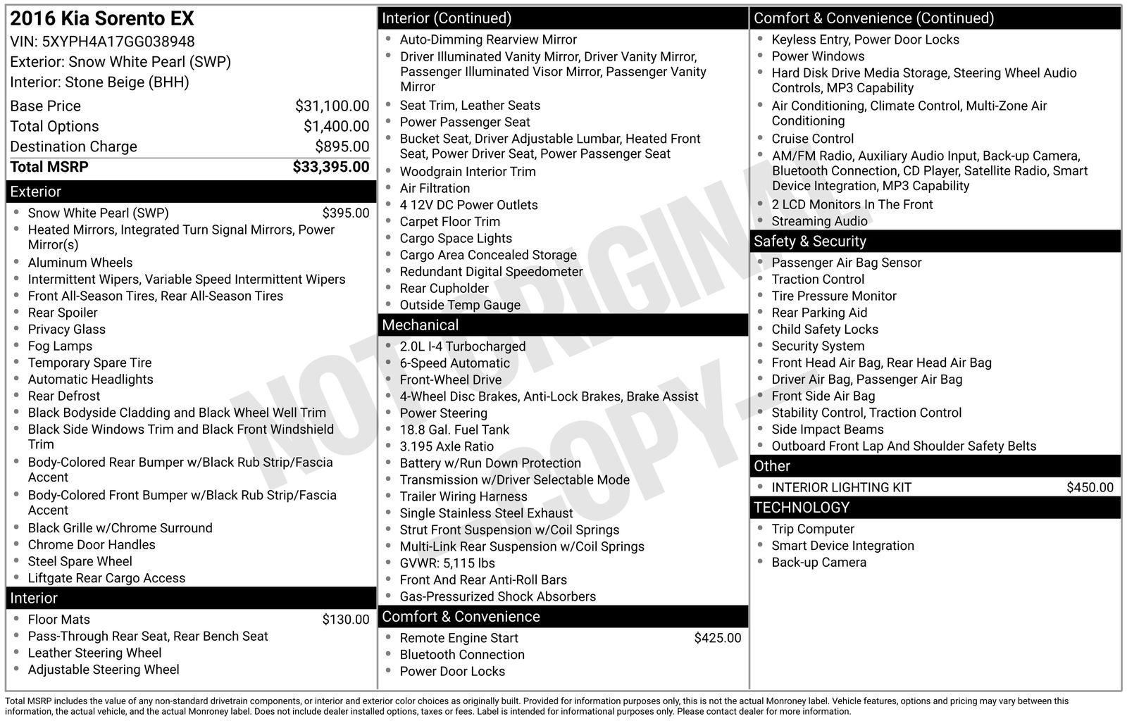 2016 Kia Sorento EX's photo
