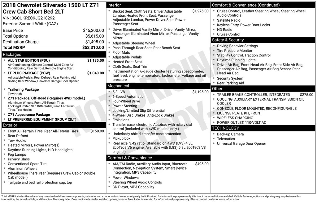 Used 2018 Chevrolet Silverado 1500 LT Truck