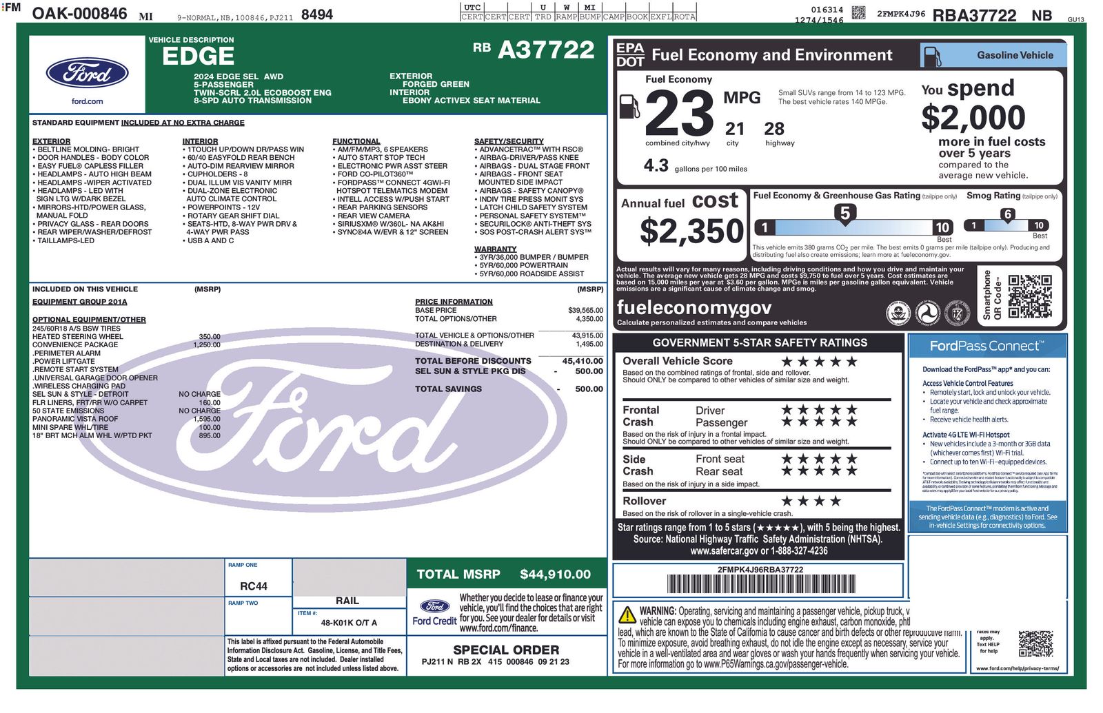 2024 Ford Edge SEL
