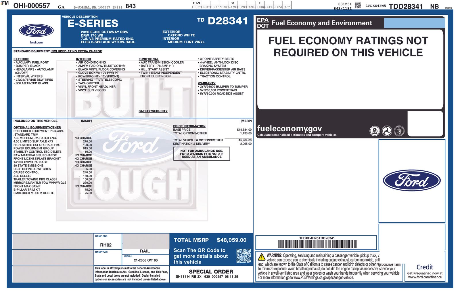 2026 Ford E-Series Cutaway Base's photo