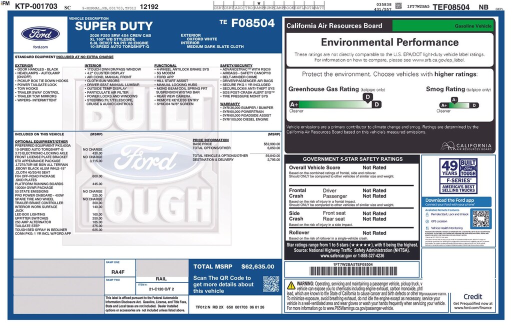 New 2026 Ford F-250 XL Truck