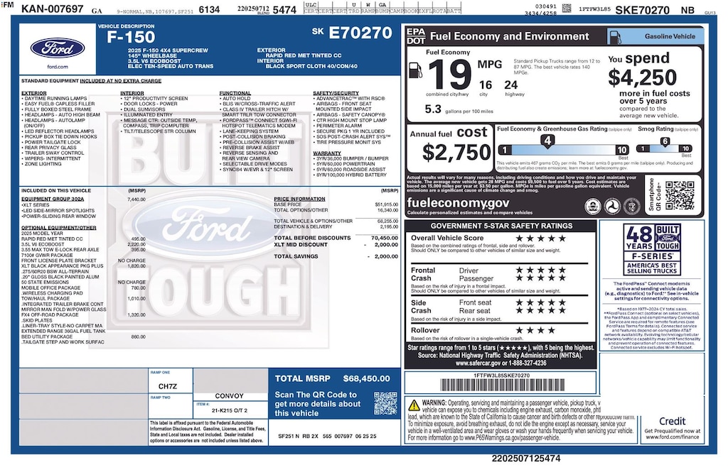New 2025 Ford F-150 XLT Truck