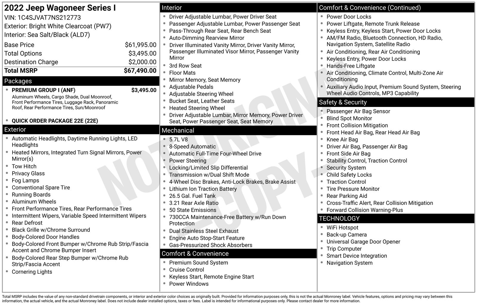 2022 Jeep Wagoneer Series I's photo