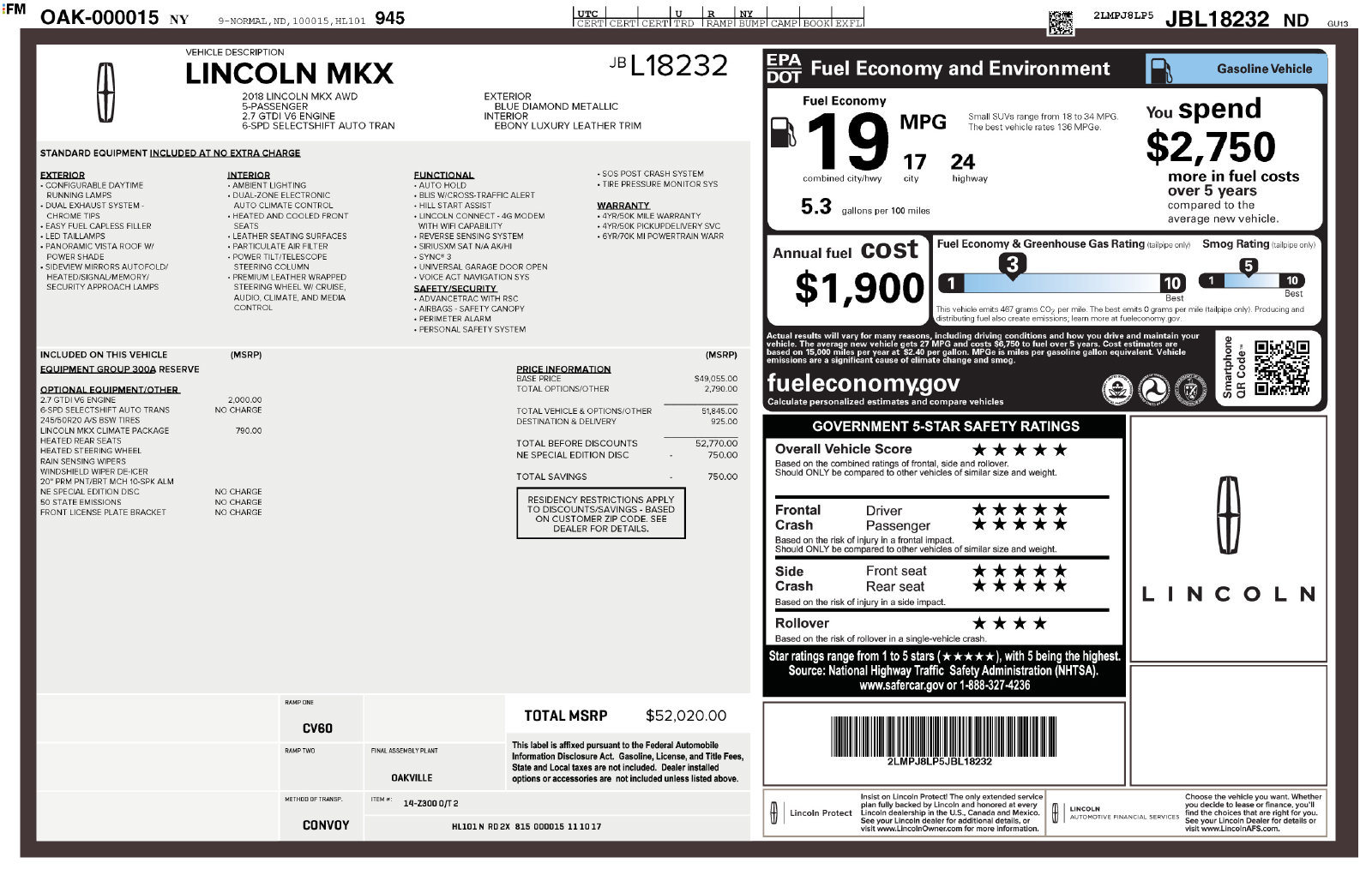  Lincoln MKX
