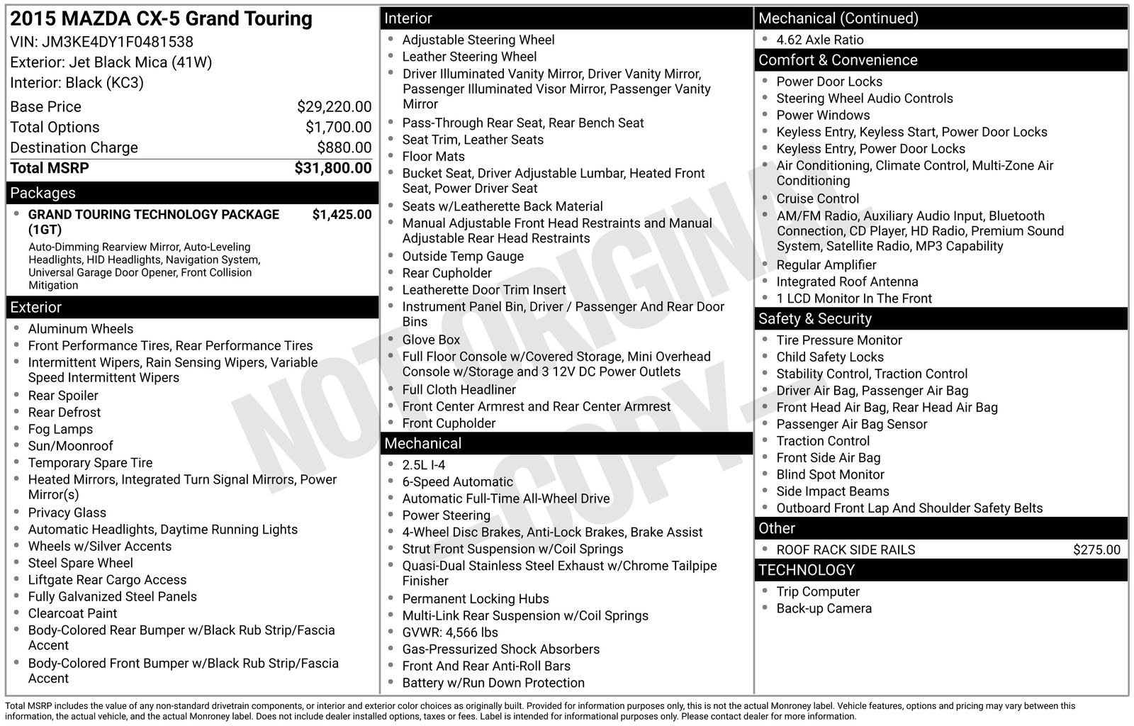 2015 Mazda CX-5 Grand Touring's photo