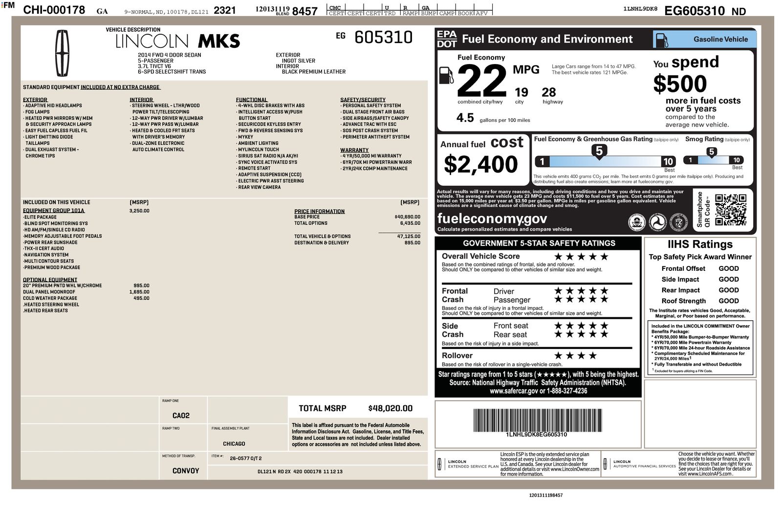 2014 Lincoln MKS's photo