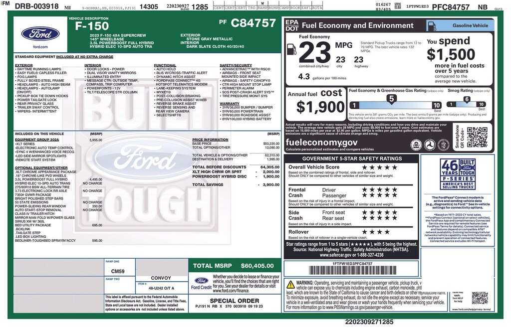 Certified 2023 Ford F-150 XLT Truck