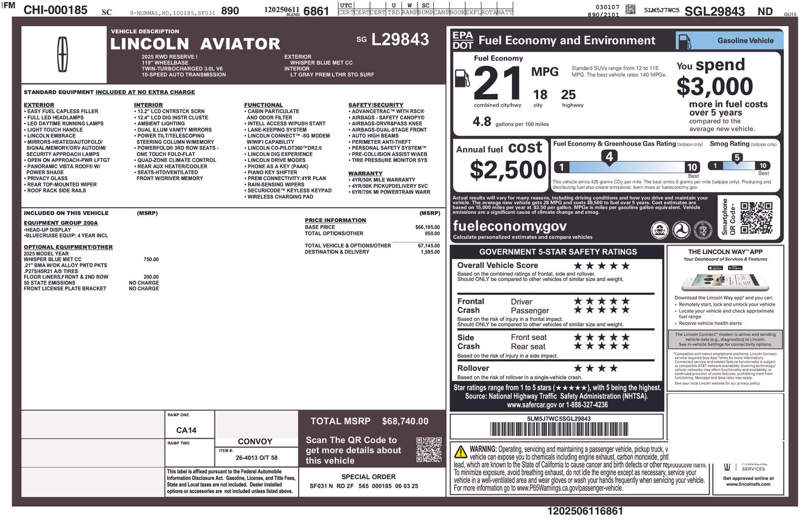 2025 Lincoln Aviator Reserve's photo