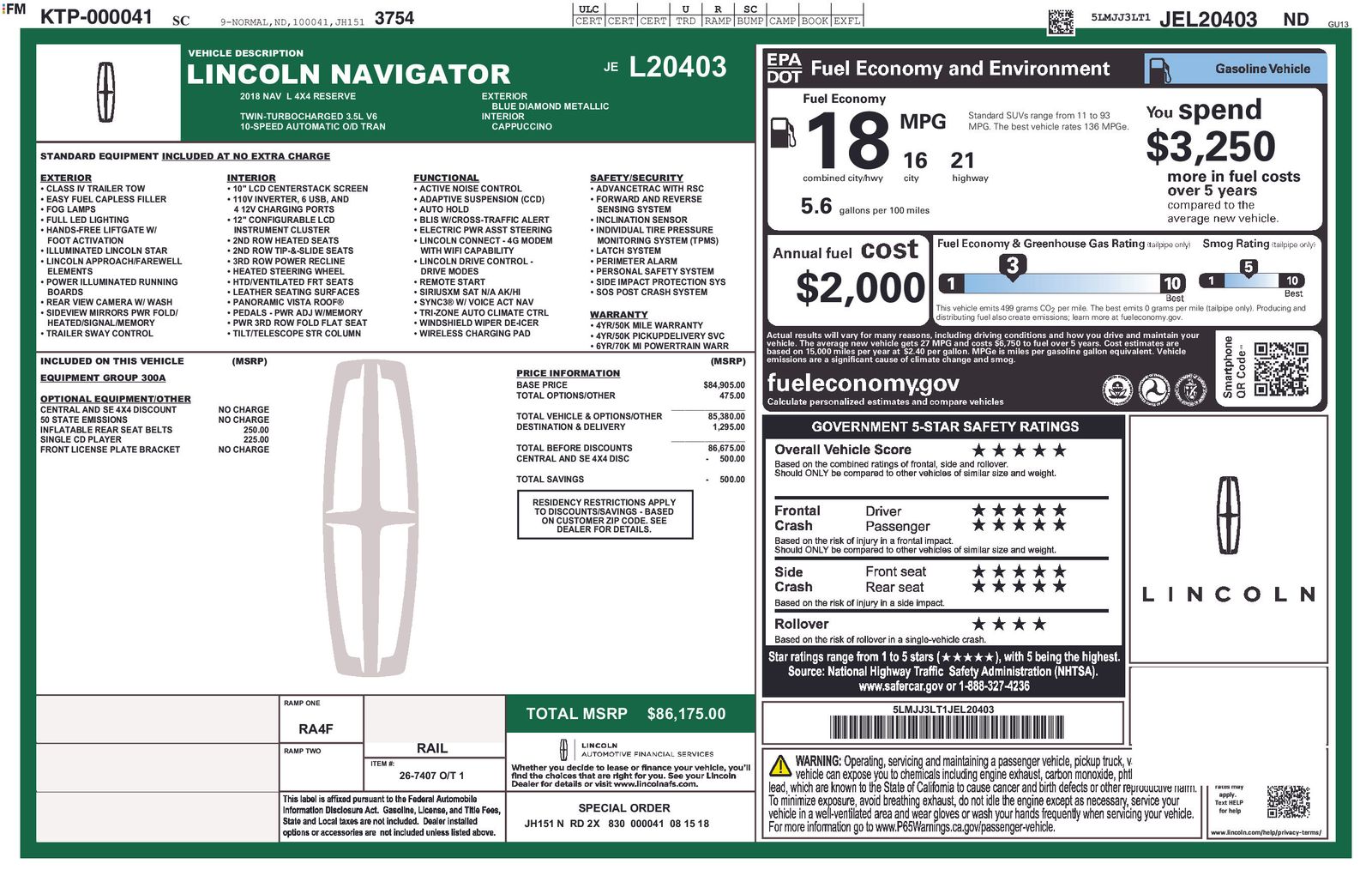 2018 Lincoln Navigator Reserve's photo