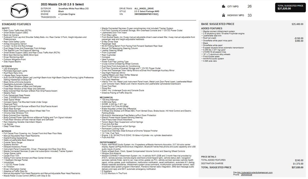 2023 Mazda CX-30 Select