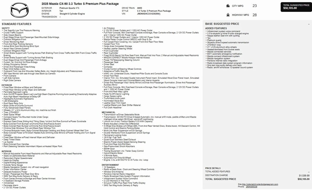 2025 Mazda CX-90 Premium Plus Package's photo