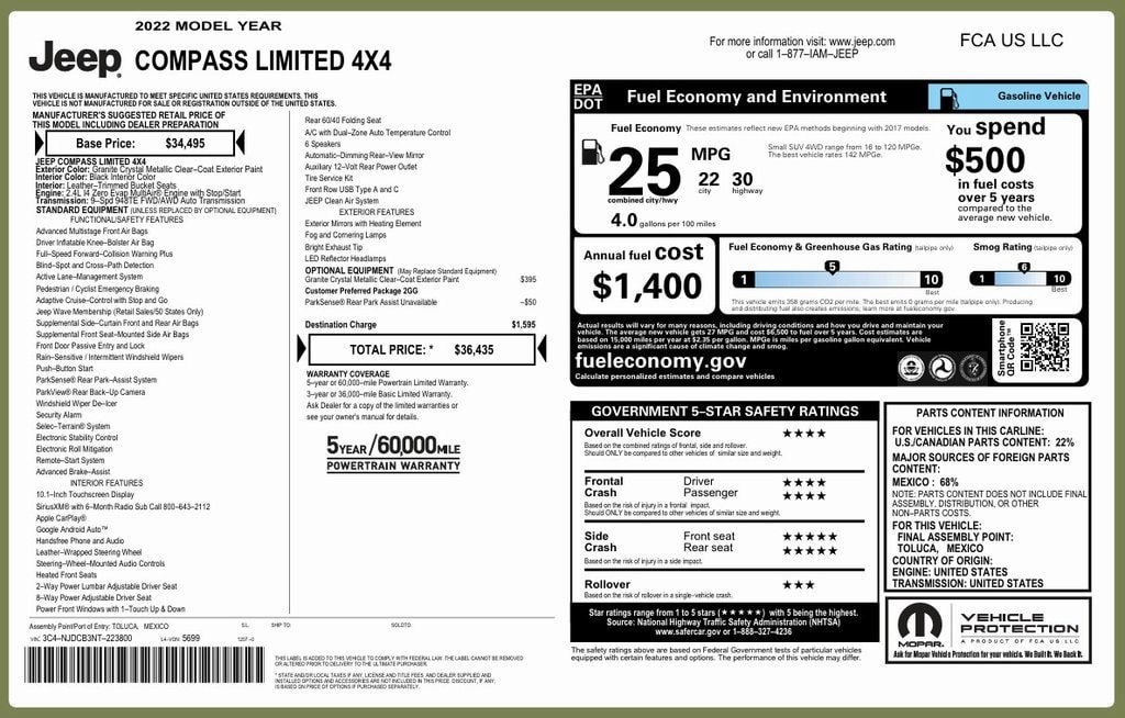 2022 Jeep Compass Limited