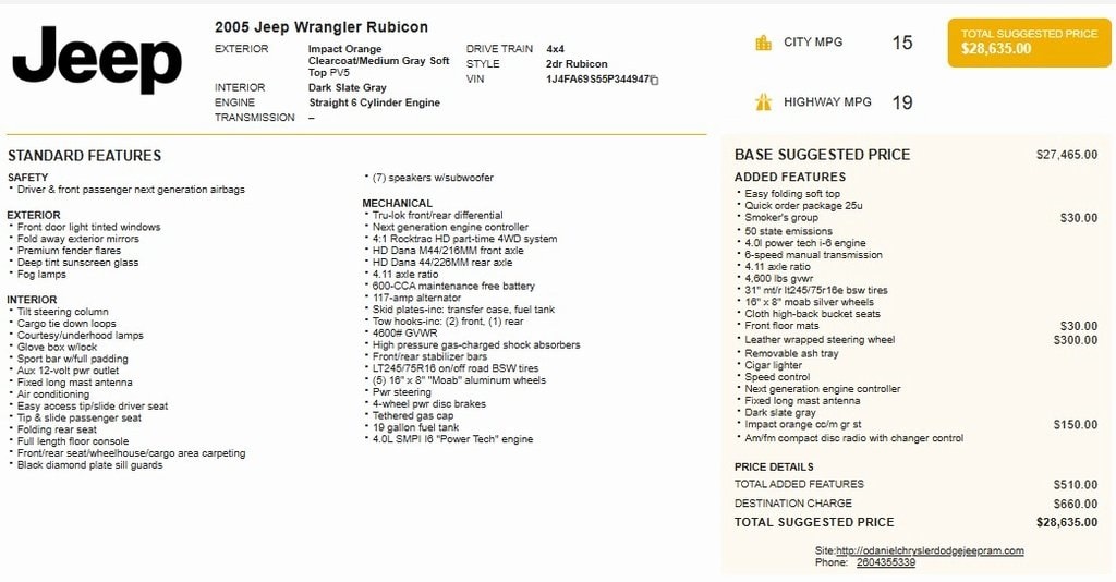 2005 Jeep Wrangler Rubicon's photo