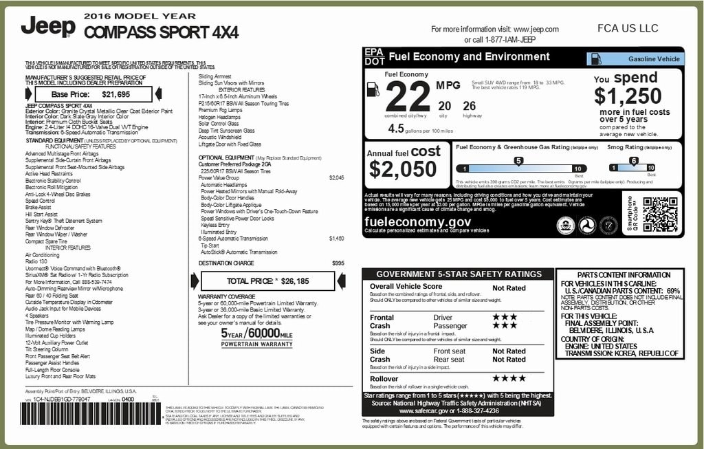 2016 Jeep Compass Sport's photo