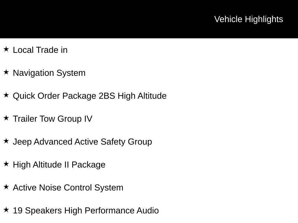 Used 2019 Jeep Grand Cherokee High Altitude SUV